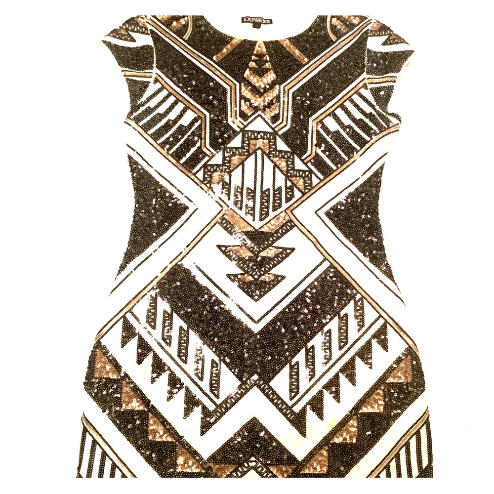 Express sequined dress